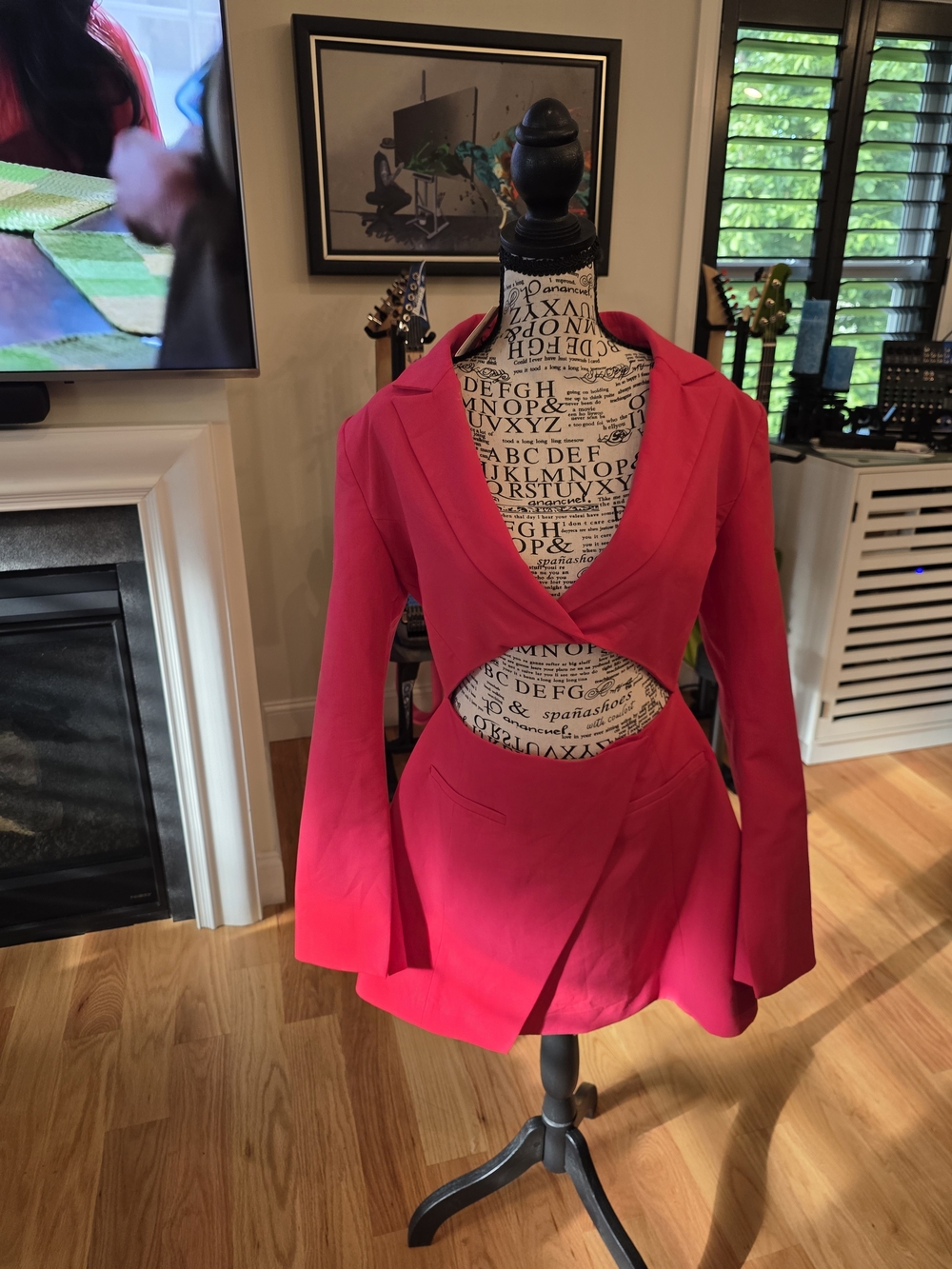 Zara Cutout Mini Blazer Dress
